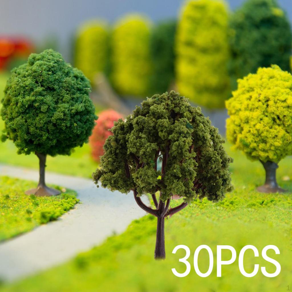 Model Green Trees Building Game Decor Layout Scenery Supplies Sculpture