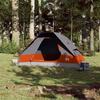 VidaXL Family Dome Tent 6 Person Grey and Orange Waterproof, Tent, Camping Shelter, Garden Shelter, Tent of 94783