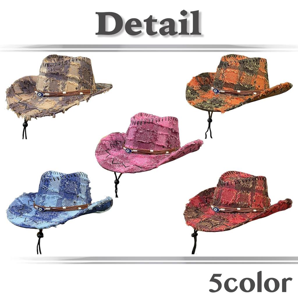 White Fang Vintage Cowboy Outdoor and CZA345 Hat, Casual, Men's Women's, (Blue)