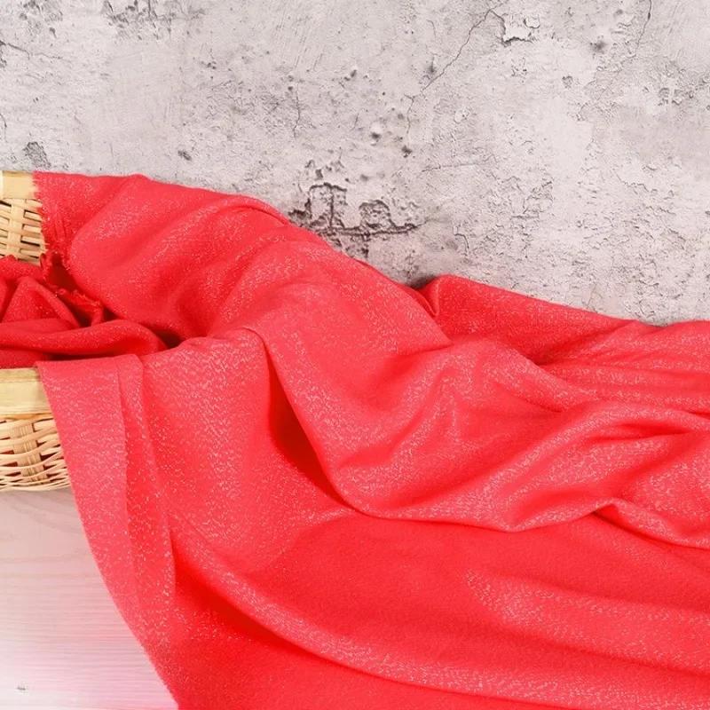 100x150cm Gypsophila Fabric Rayon Silver Bright Silk Light and Breathable for Skirt Dress Party Decoration Shiny Material