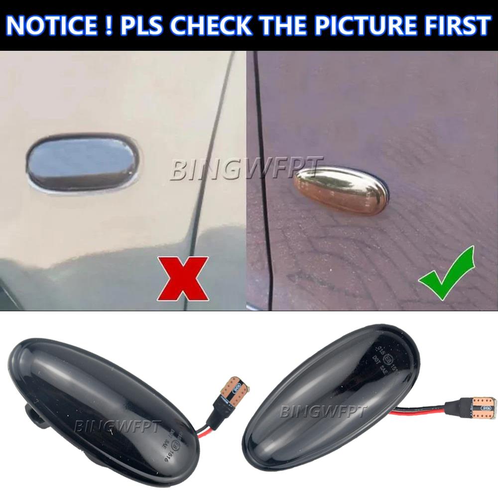 2PCS LED Dynamic Side Marker Lights Arrow Turn Signal Lamps For Mitsubishi Pajero Sport K9 Galant Outlander Lancer Freeca I-MievTurn Signal 2