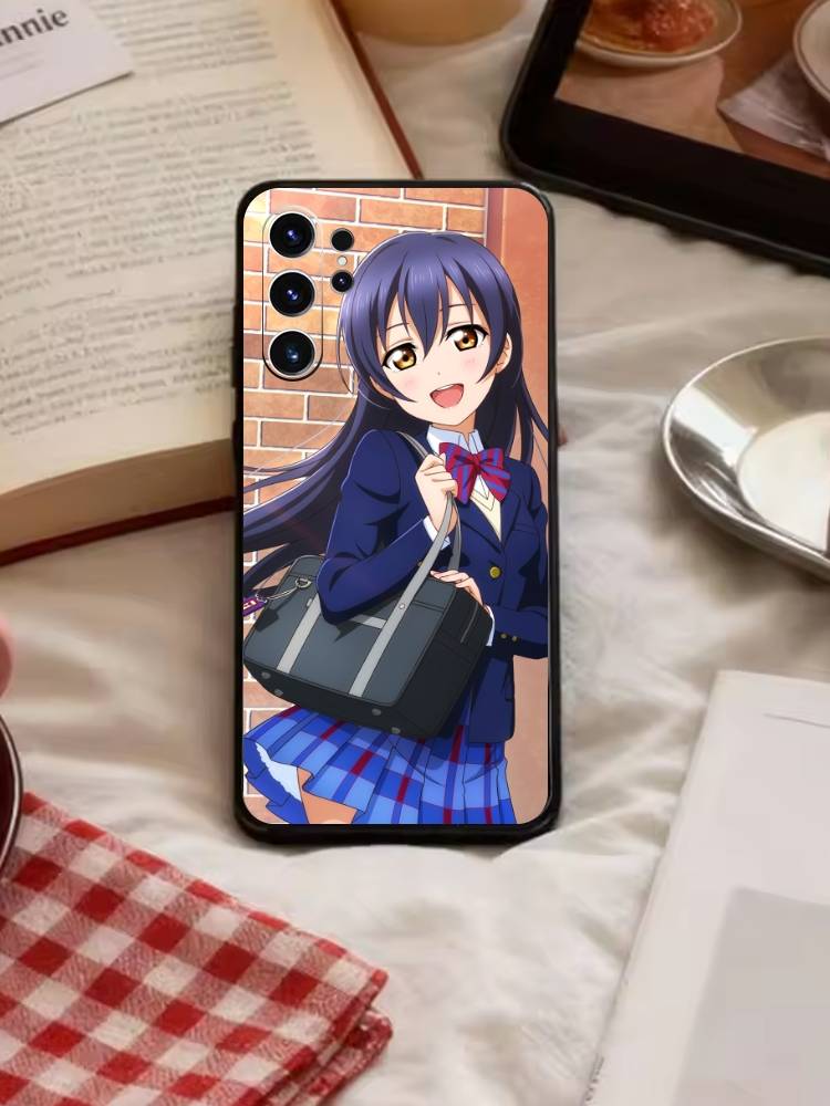 Love Live-Sonoda Umi Phone Case For Samsung S26,S25,S24,S23,S22,S21,S20,Ultra,Plus,FE Black Soft Cover