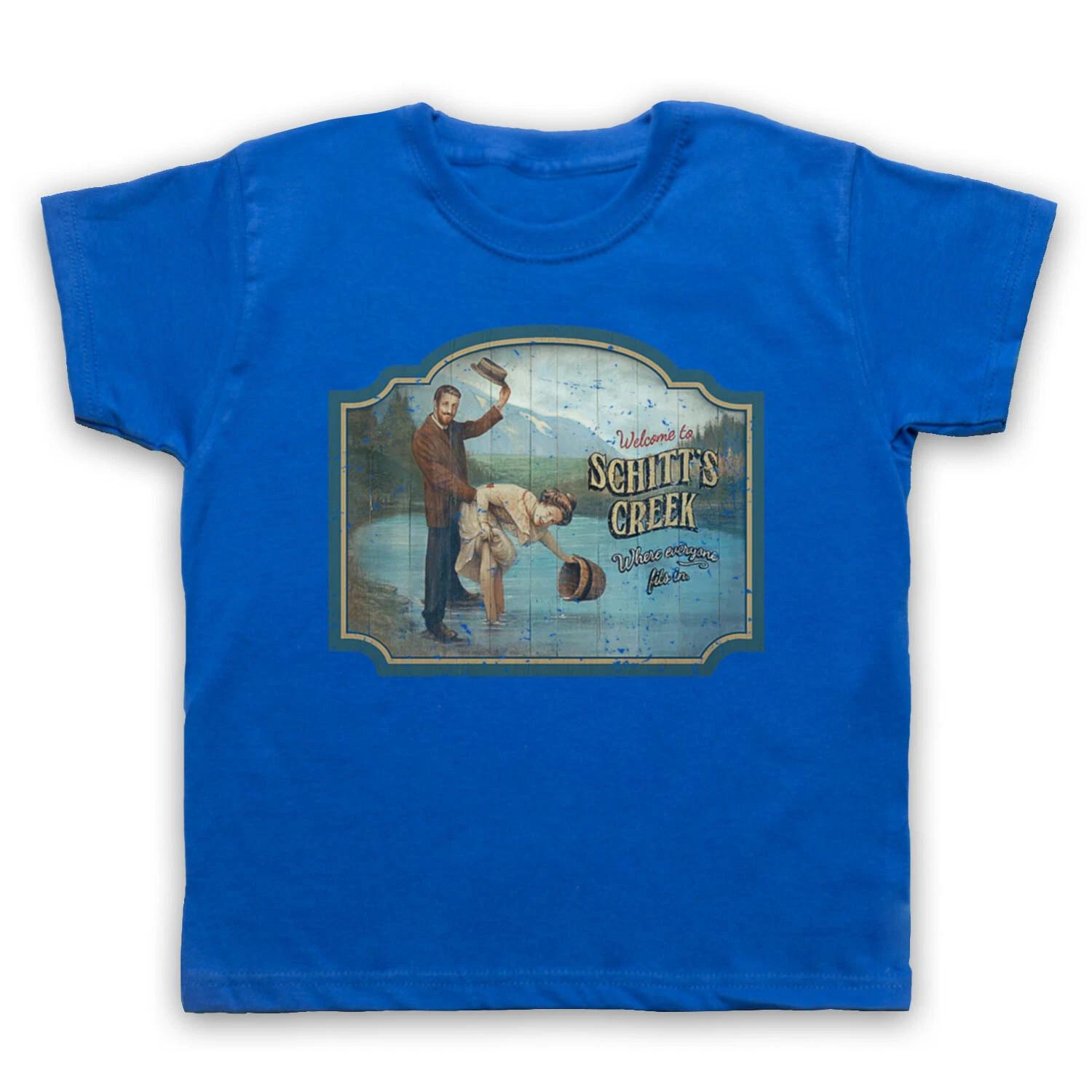 SCHITT S CREEK WELCOME SIGN WHERE EVERYONE FITS IN LEVY KIDS CHILDS T-shirt 110