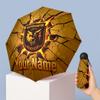 Wolverhampton Wanderers Football Manual Five Fold 8 Rib Umbrella Support Custom Text, Lightweight Travel Umbrella