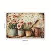 Vintage Floral Metal Wall Art, Rustproof Home Decoration for Kitchen