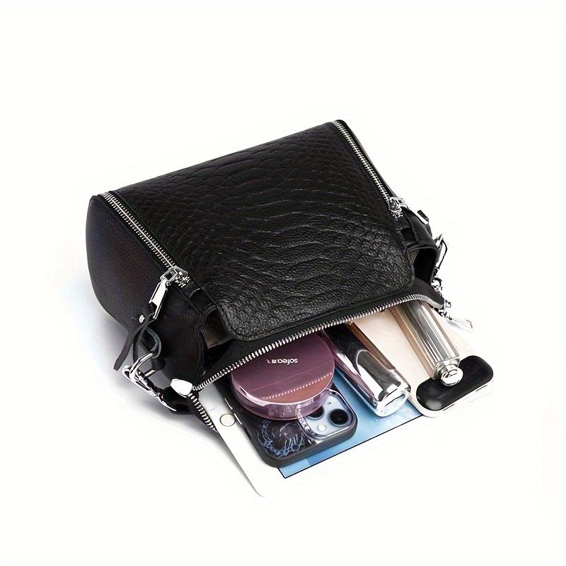 Women's fashion snake embossed shoulder bag, portable handbag, perfect for daily use