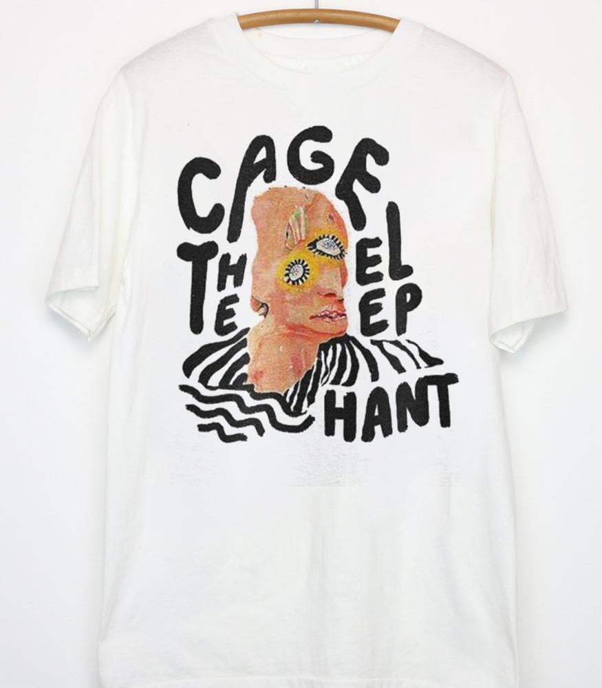 

Cage the Elephant band white Tshirt NEW Unisex All sizes X116 Unisex T-Shirt XXXXL