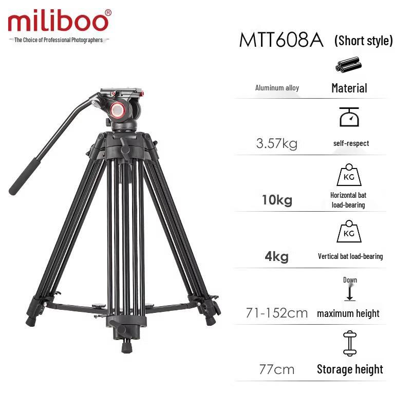 

Mibao 608 Hydraulic DSLR Camera Pan-Tilt Tripod Head for Photography