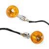 1pair Motorcycle Turn Signal Lights Indicator Lamp Amber Flashers Universal Fit for Most Motorcycles