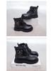 Autumn/Winter 2025 Girls' Leather British Style Non-slip Martin Boots for Kids - Princess Design