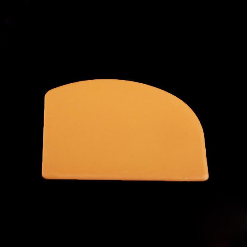 Orange Weicher Flexibler Kunststoff Teig Sahne Schaber Kuchen Spachtel Gebäck Butter Schneider Backen Kuchen Gebäck Werkzeuge für Brotbacken