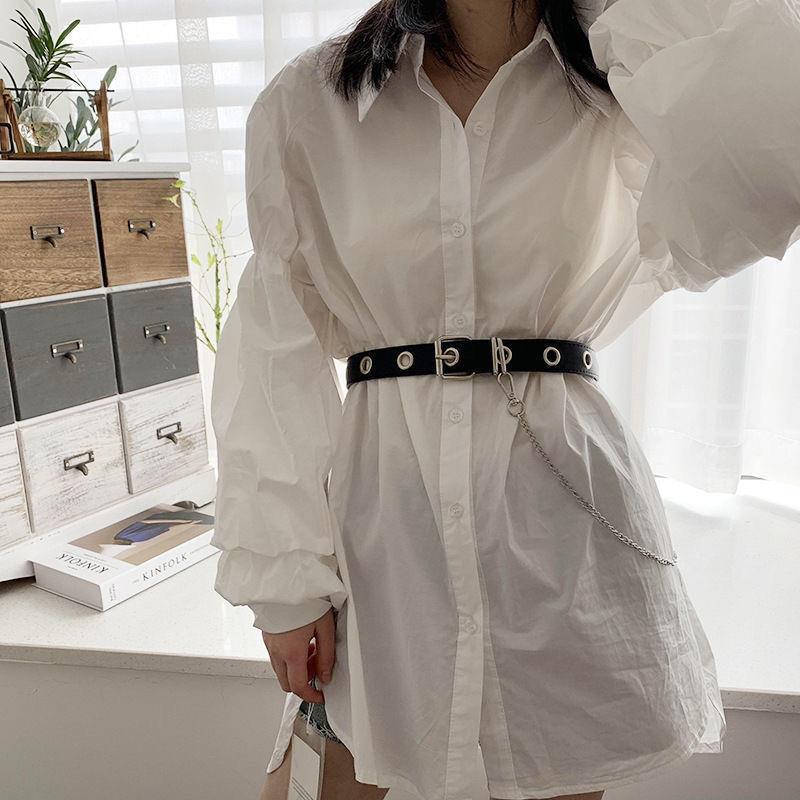 Women s Black Square Buckle Korean Style Versatile Belt for Jeans and Casual Outfits