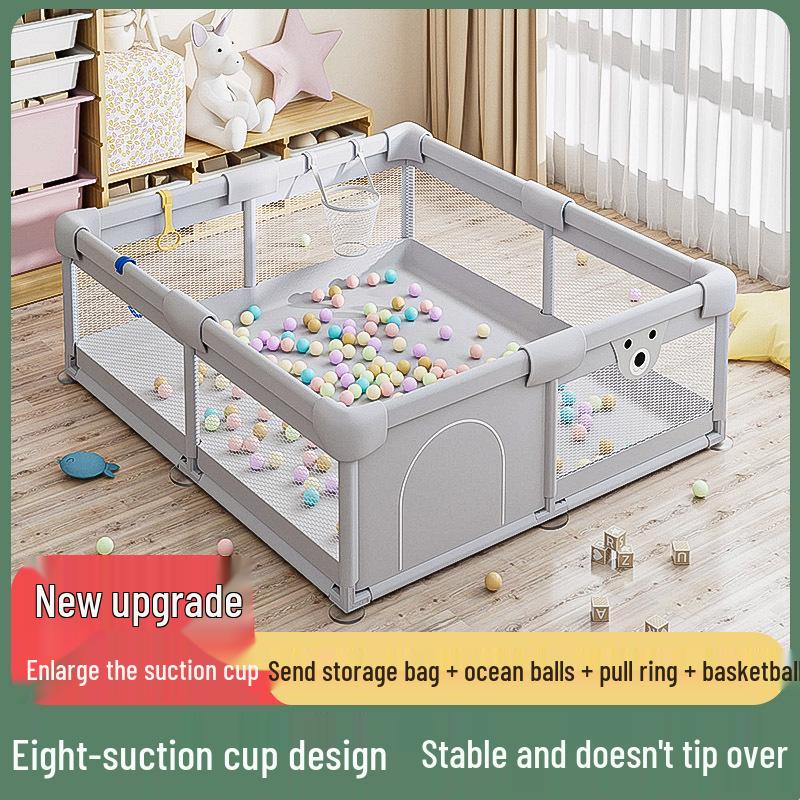 Baby Safety Playpen: Indoor Crawling & Walking Guardrail, Anti-Fall Floor Fence for Living Room.