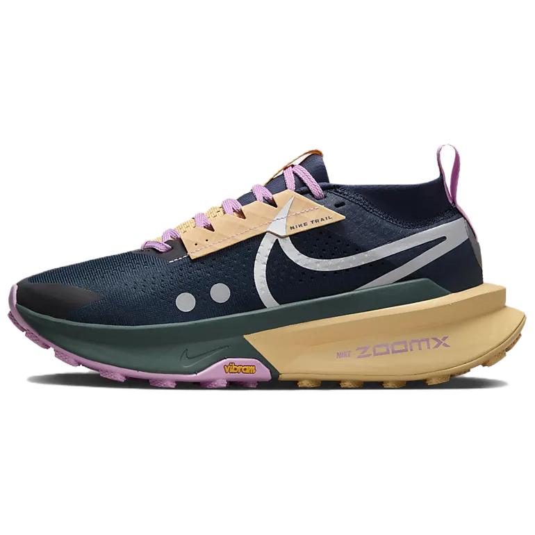 

Nike Zoomx Zegama 2 Women Armory Navy Celestial Gold Vintage Green Metallic Silver FD5191-401 EU 38.5