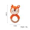 1Pc Baby Ratter Toys Wooden Teether Crochet Animals Bpa Free Rattle Toy Newborn Amigurumi Teether Baby Rattles Gifts For Newborn