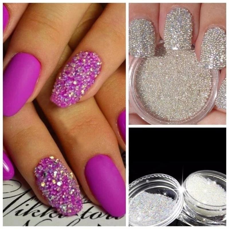 1 Box 3g Caviar Beads 3D Nail Decoration Steel Ball DIY Nail Art Accessory