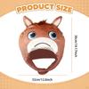 Horse Hat Cartoon Novelty Headdress for Role Play Cosplay Winter Festival