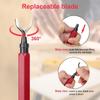 Deburr Blade Deburring Tools Tools Flexible Deburring Remover Hand Tools Handle High Speed Steel With 10pcs Rotary Deburr Blades