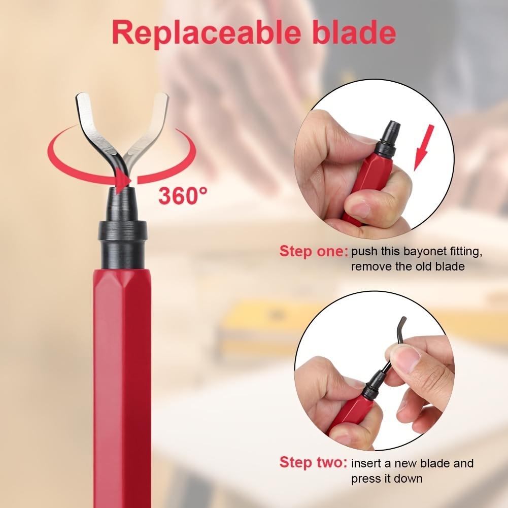 Deburr Blade Deburring Tools Tools Flexible Deburring Remover Hand Tools Handle High Speed Steel With 10pcs Rotary Deburr Blades