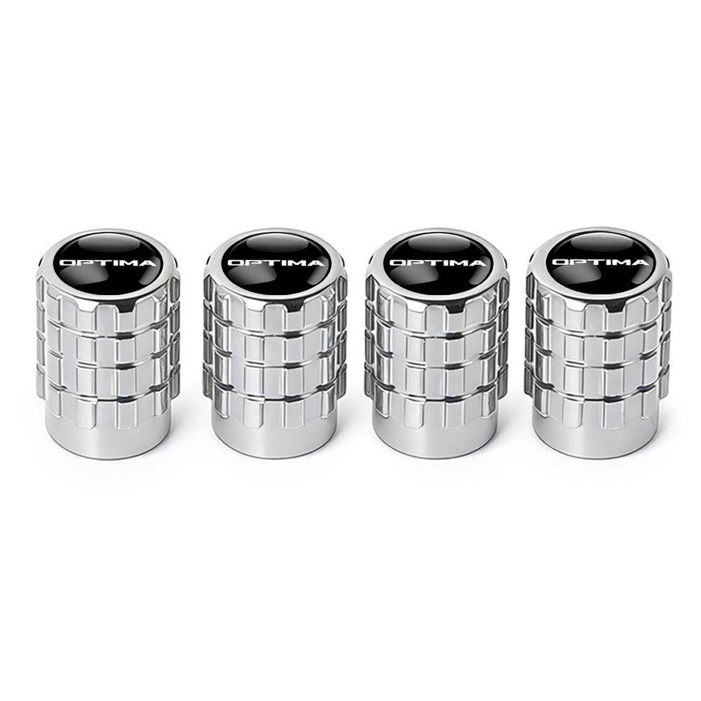 AAKM8 4Pc Car Wheel Tire Valve Cap Stem Cover Auto Accessories For Kia Sportage Rio Soul Picanto Forte Cadenza K1 K2 K3 K4 K5 K6 K7 K9