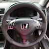 DIY car wheel For Honda Accord 2004 2005 2006 2007 Hand Stitched Non-slip black Suede&Leather Steering Wheel Cover Accessory