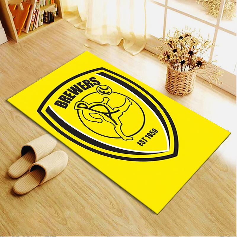 Burton Albion FC Teppich für Wohnzimmer Schlafzimmer Zuhause Sofadekoration Kinderspiel Rutschfeste Bodenmatte