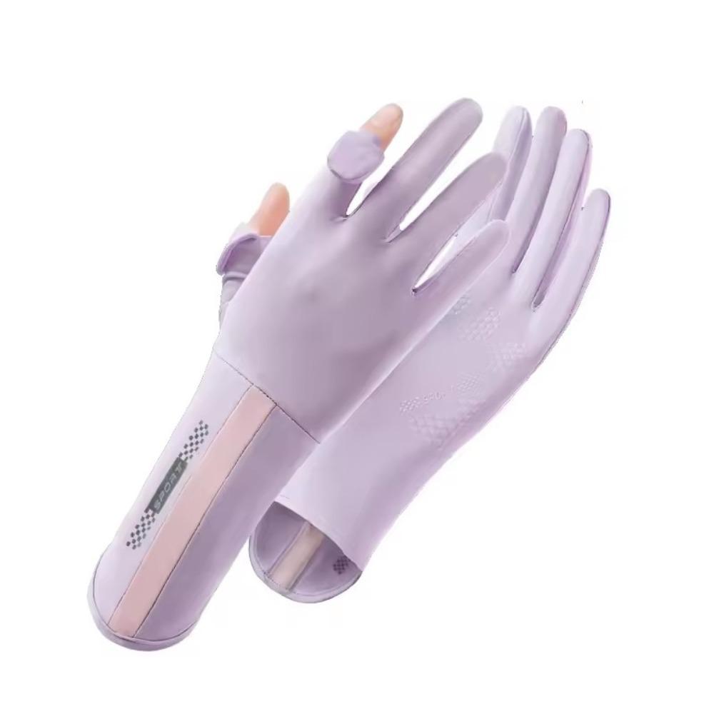 Thin Anti-UV Mittens Breathable UPF 50 Gloves Fashion Sunscreen Gloves  Summer