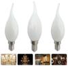 6pcs 7W Retro LED Candle Filament Bulb C35 Frosted Light Bulb E27 E14 Dimmable Edison Screw Light Lamp Chandelier Warm White