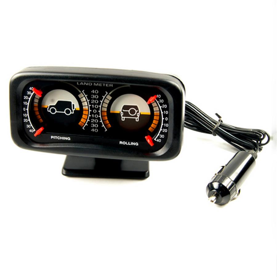 Car SUV Sedan Digital Inclinometer Level Tilt Gauge Slope Meter With Light