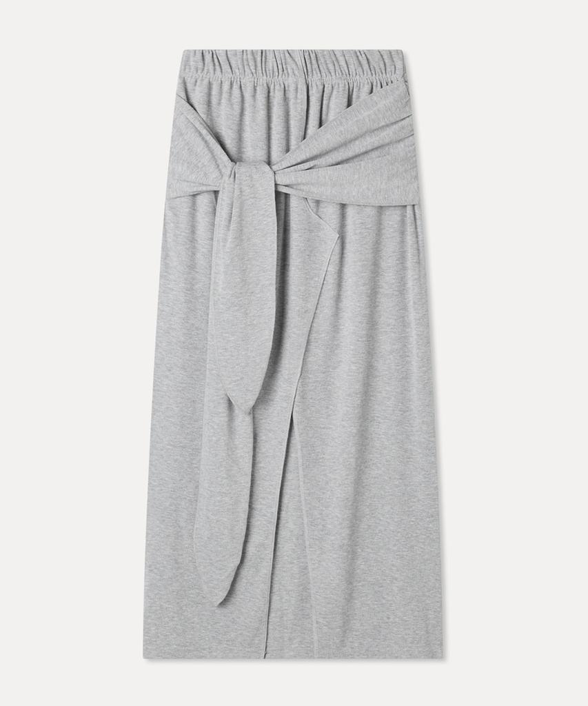 MIXXO Ribbon Tie Elastic Long Skirt_Miwwmg40Ms