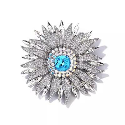 Temperament Kristall Sonnenblumen Brosche High-End Damen Zarte Sonnenblumen Pin Nischen Design Pin Anzug Und Zubehör