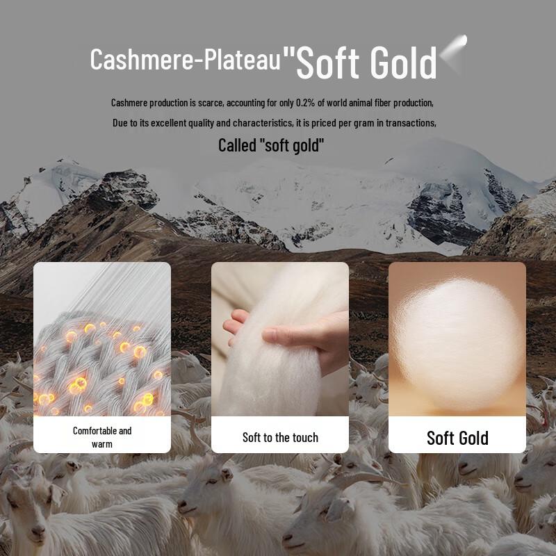 MONTAGUT Men's Winter Thickened Round Neck Wool & Cashmere Blend Sweater with Print