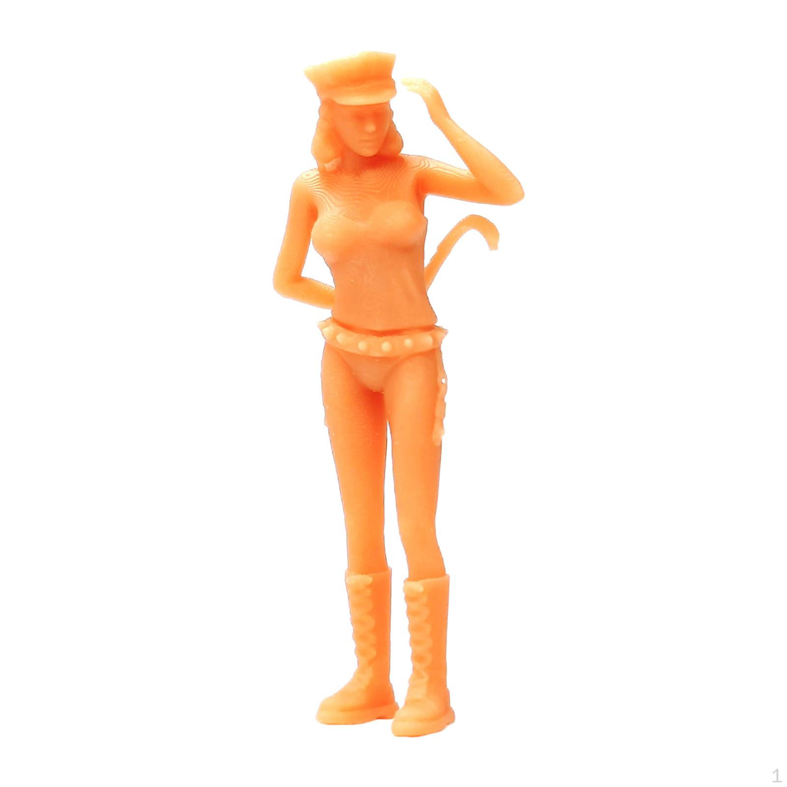 1/64 Смоляная Модель Фигурка Диорама Фигурки Действия Крошечные Люди для Пейзажа Ландшафта Rear Girls