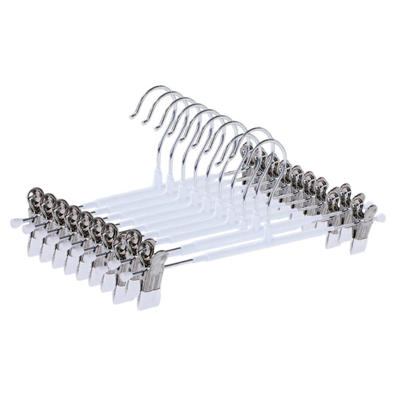 Reinforced Expandable Heavy Duty Pant Hangers With No Marking Clips Durable Garment Hook For Wardrobes Storage