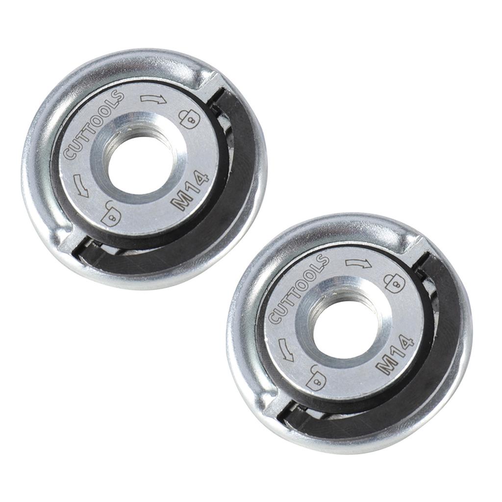2Pcs Angle Grinder Locking Retaining Nut Quick Release Nut Replacement Parts Pressure Plate Fastener for Angle Grinder