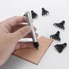 1set leather punching cut tool with interchangeable multiple teeth heads, multifunctional DIY leather handicraft stamping tool