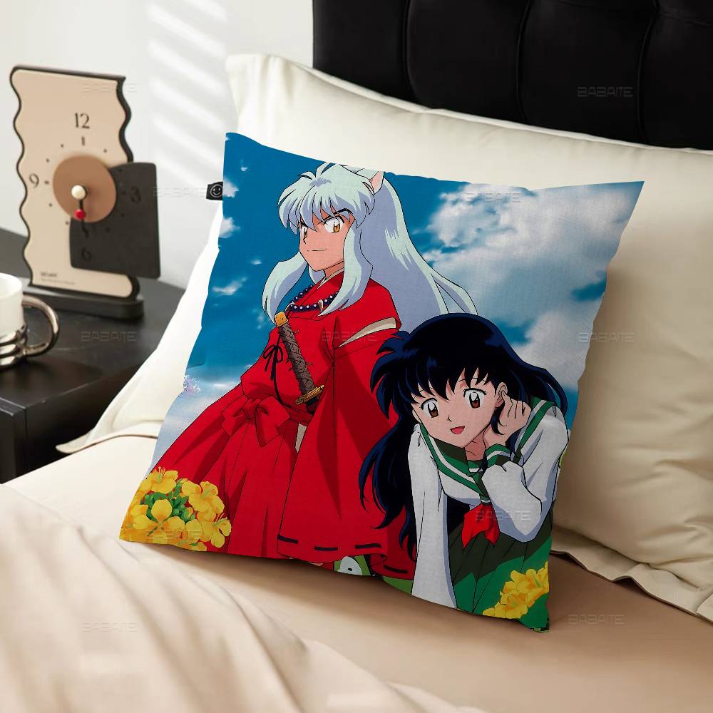 Inuyasha Anime Personalized Pillow Dust Cover Bedroom Kids Party Decoration Pillowcase Birthday Children Gift