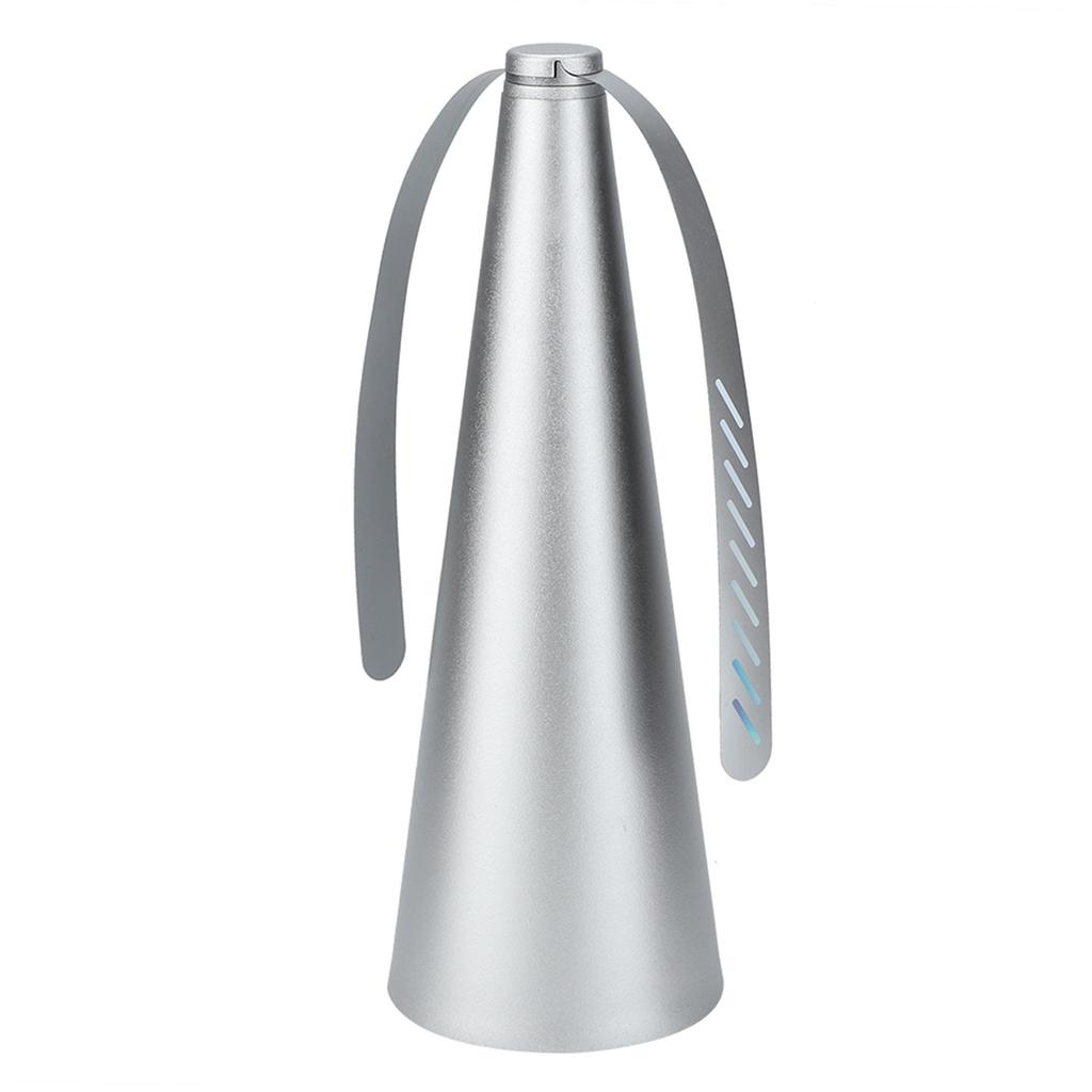 Venkovní Vnitřní Stolní Ventilátor Odpuzovač Much Hmyzu Komárů Zabiják pro Jídlo Stříbrný