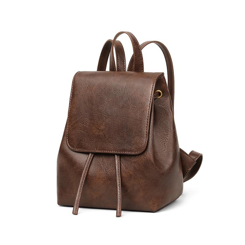 

Женские ретро-дорожные сумки, подходящие для студентов колледжей, средних и старших классов, женский сыромятный рюкзак, маленький