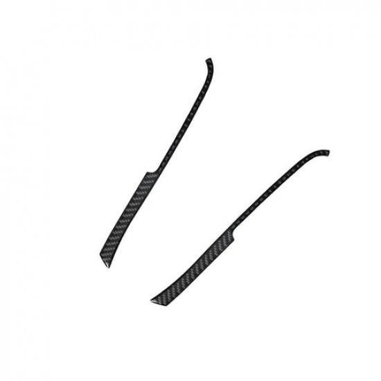 For Cadillac CTS 2008-13 Carbon Fiber Center Console Side Interior Trim 2PCS