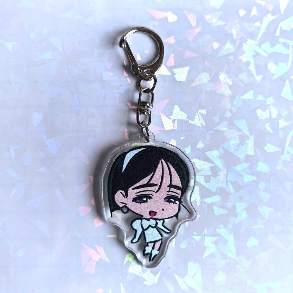 Alien Stage Japanese Anime Peripherals Acrylic Keychain Collectible Backpack Key Ring Creative Birthday Present For Boyfriend Plaything