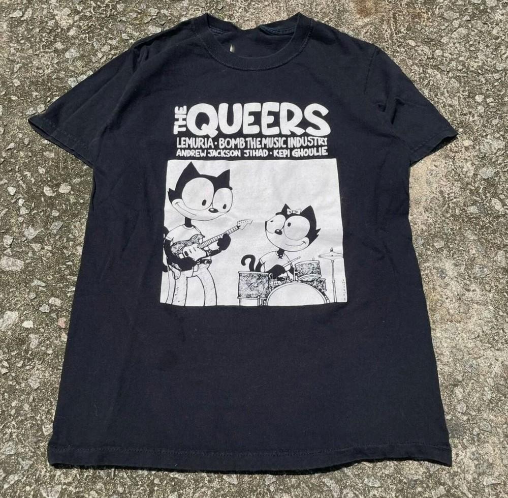 Vintage 2000_s The Queers Punk Band T-Shirt Cotton Tee All Size