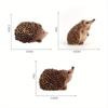 1pc PVC Solid Simulation Hedgehog Wild Animal Model Small Hedgehog Ornaments Home Decor