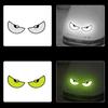 2pcs Car Reflective Safety Warning Tape Cat Eyes Pattern Night Driving Safety Decals for Auto Truck Motorcycle Reflector Sticker