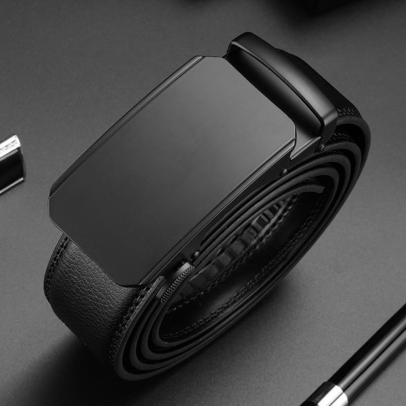 

Мужской Новый Кожаный Ремень Ремень Деловой Повседневный Простой Для Среднего и Молодого Возраста Ремень из Натуральной Кожи Автоматическая Пряжка Кожаный Ремень Мужской 130cm