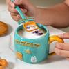 Creative High Value Ceramic Cup with Lid for Home Cute Couple Water Cup Gift Box High End Souvenir Gift Mug