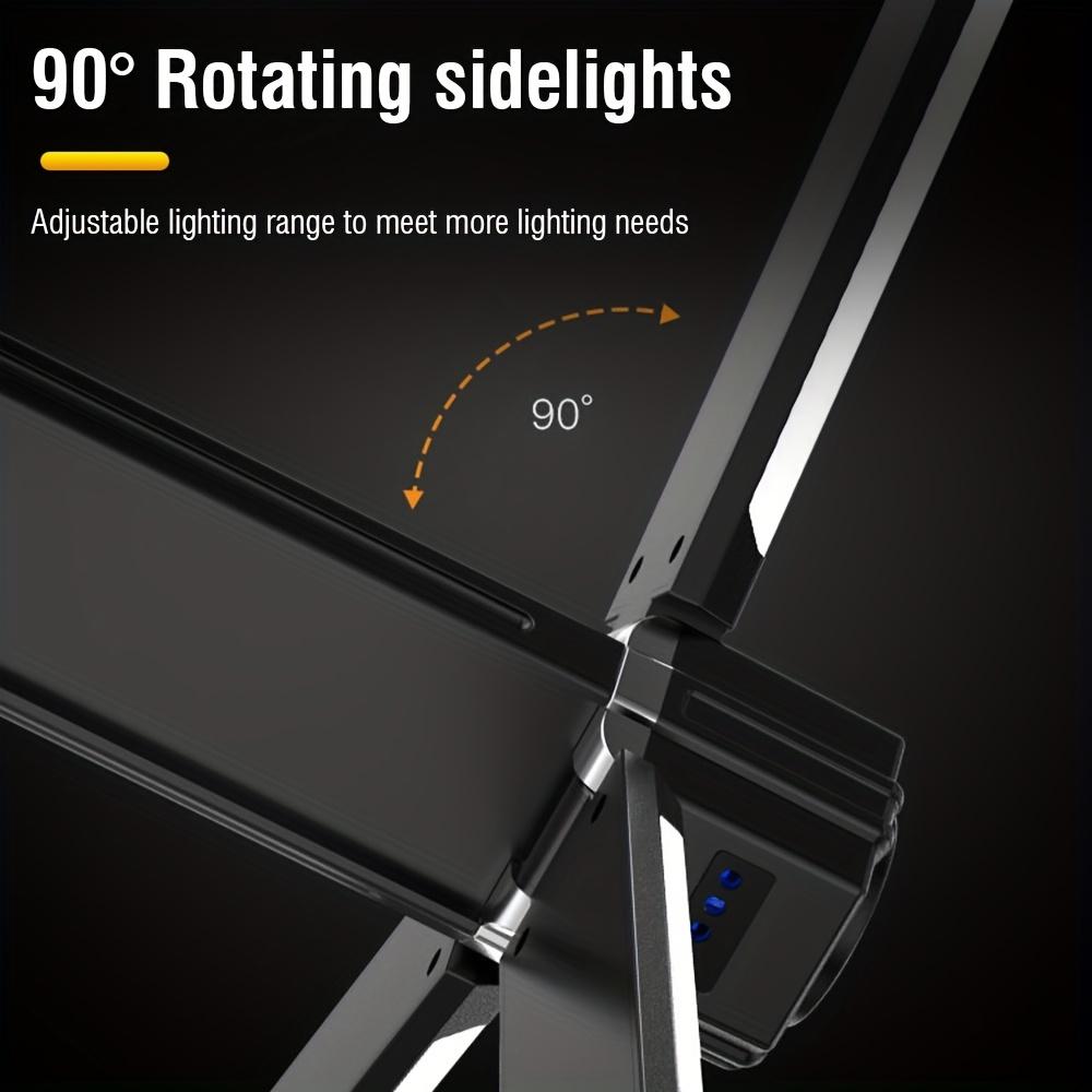 Portable camping 3000mAh handheld light USB charging flashlight hanging tent foldable LED for hiking emergency situations Lamp