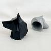 Animal Shaped Car Ornament 3D Printed Wolf Trailer Hitch Decoration, Howling Head Styling Accessory for Truck SUV Rear Bumper, Matte Finish