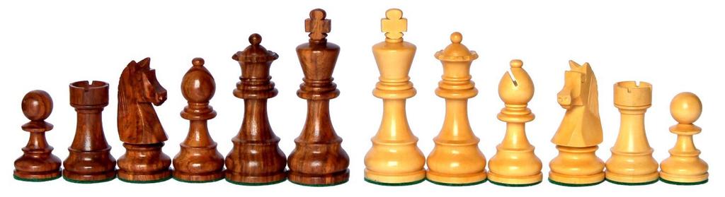 Titel Stonecraft Tall Edition Schachfiguren aus Holz Staunton-Stil 9,5 cm König/Bauer Sammlerstück,