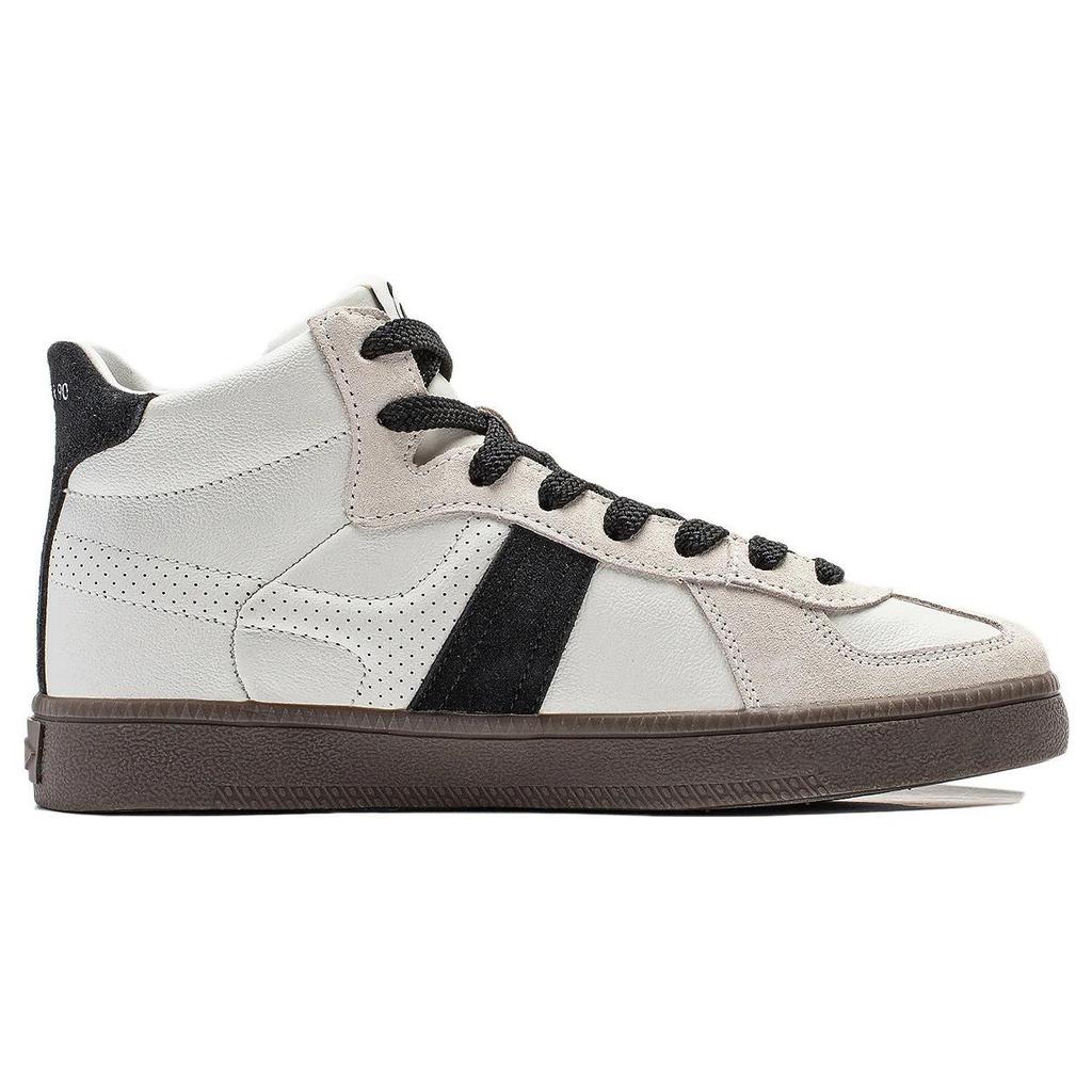 Li Ning Yunchuan HI Slip Resistant, Abrasion Resistant, Breathable High top Casual Shoes Women's Black White AGCT302-3